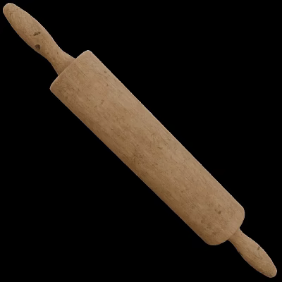 Wooden Rolling Pin Essential Kitchen Tool for Baking and Dough Preparation 3d model