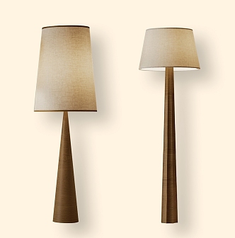 Simple floor lamp 3d model