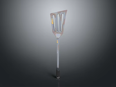 Household Kitchen Spatula Stainless Steel Long Handle Cooking Tool For Daily Use 3d model
