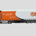 Scania Orange Cab White Trailer Truck With Sure We Can Logo And Design