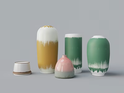 Painted ceramics 3d model
