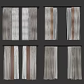 Various Styles Curtains Featuring Striped Patterns Sheer And Solid Fabric Combinations