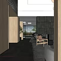 Modern Entryway Hallway With Wooden Elements Natural Light And Green Plant