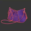 Sleek Blue Handbag With Stylish Design Adjustable Shoulder Strap And Metallic Hardware