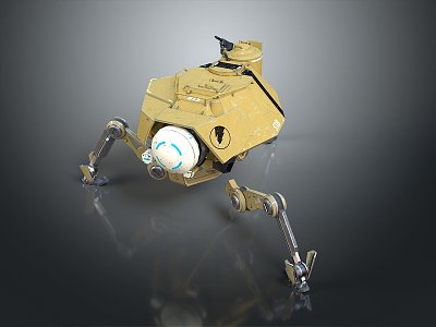 Robot Spider Robot Mecha Spider Science Fiction Spider Mechanical Spider Battery Spider Tower Defense 3d model