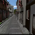 Traditional Ancient Architecture Complex With Grey Tile Roofs And Classic Layout In Old Town Area
