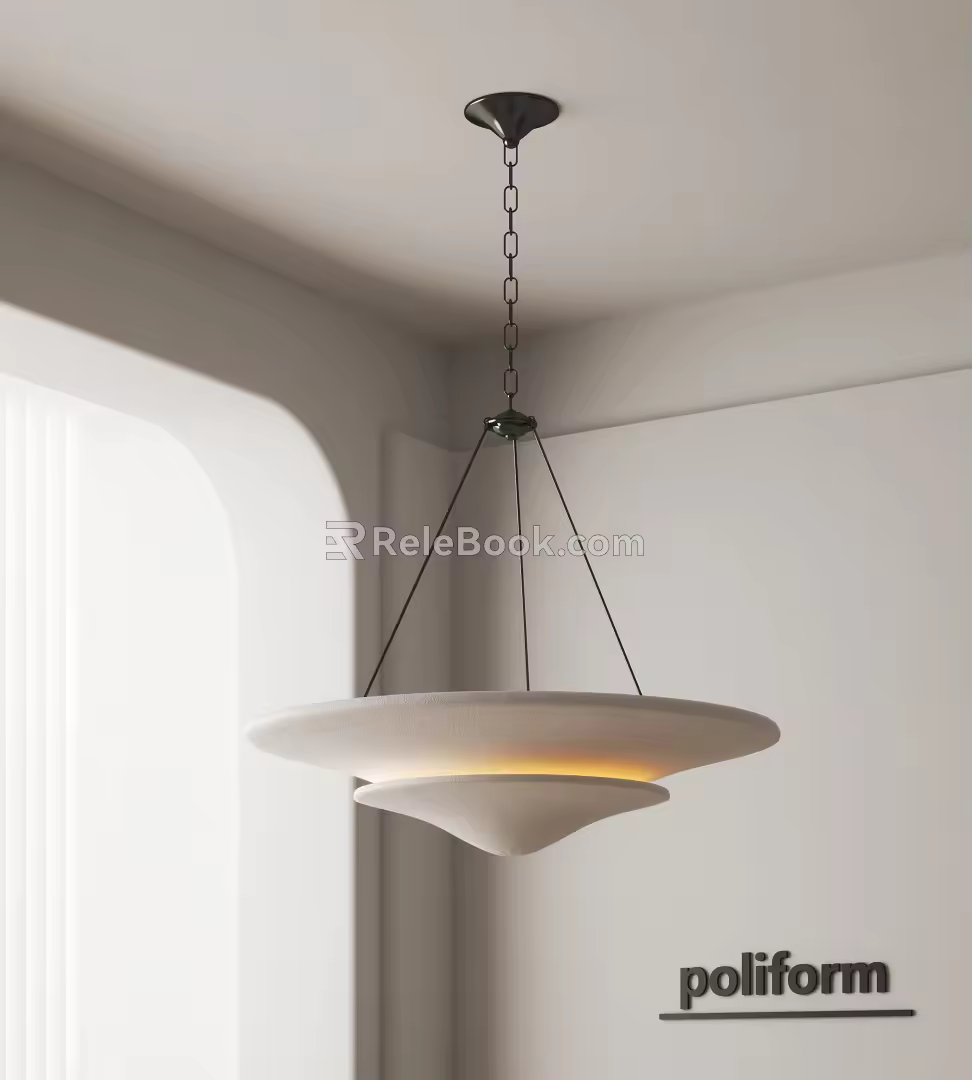 Modern chandelier 3d model