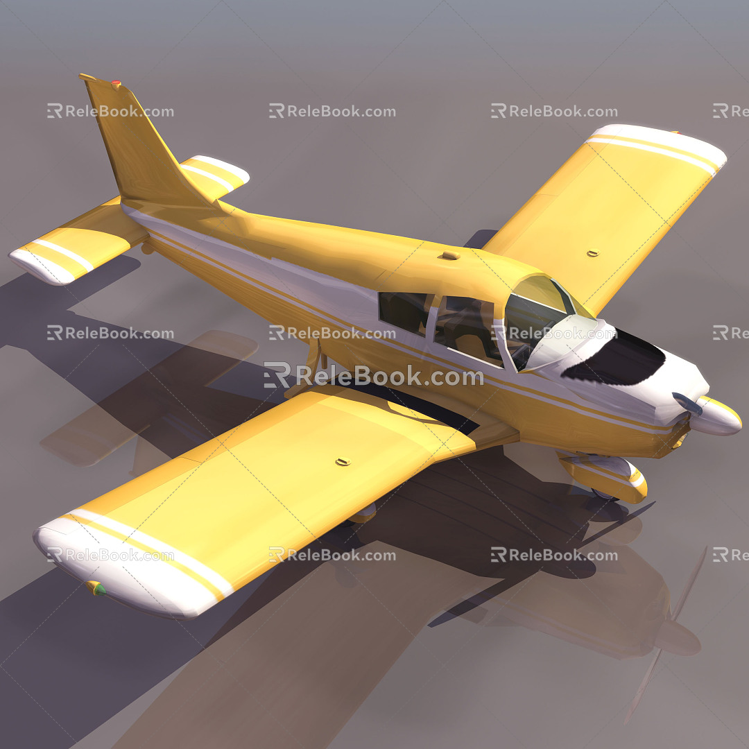 Modern Aircraft Classical Small Aircraft 3d model