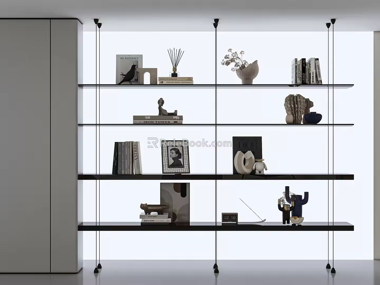 Modern Bookshelf 3d model