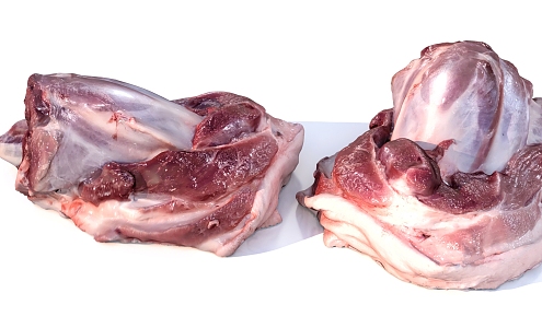 pork meat pieces 3d model