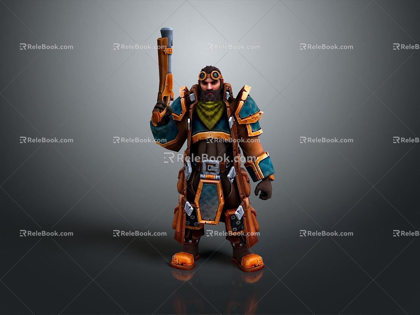 Dwarf Gnome Warrior Gnome Warrior Female Dwarf Female Gnome Female Elf Cartoon Witch 3d model