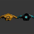 Stylish Jumpsuit Designs In Yellow And Black Teal On Mannequins With Contrast Sleeves