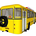 modern bus car bus 3d model