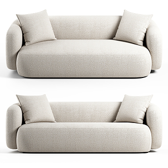 Multi-person sofa double sofa 3d model