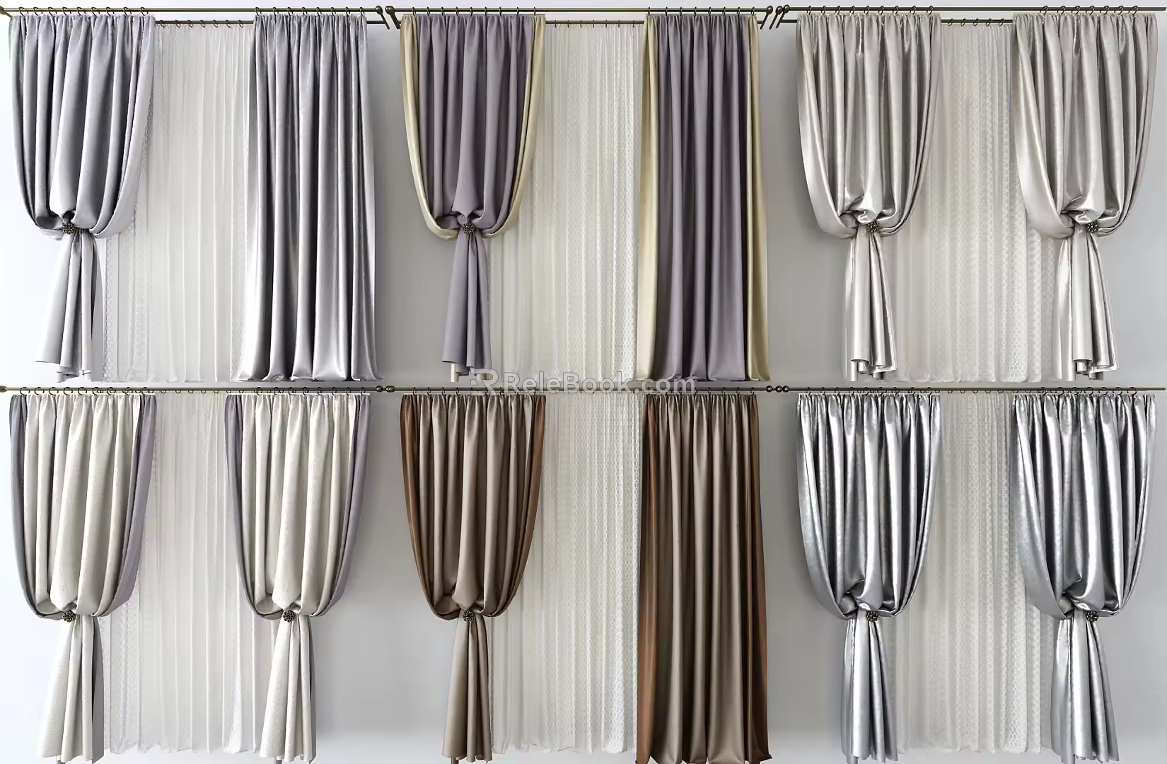 Curtains 3d model