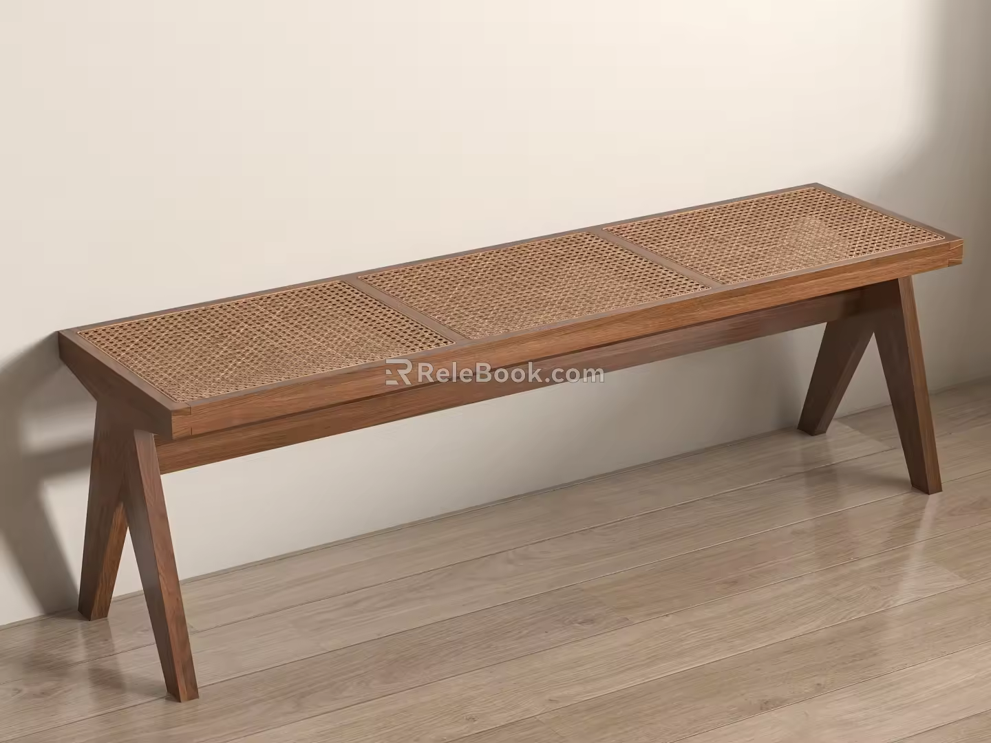 CASSINA rattan sofa stool bench shoes 3d model