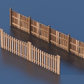 Fence Fence Guardrail 3d model