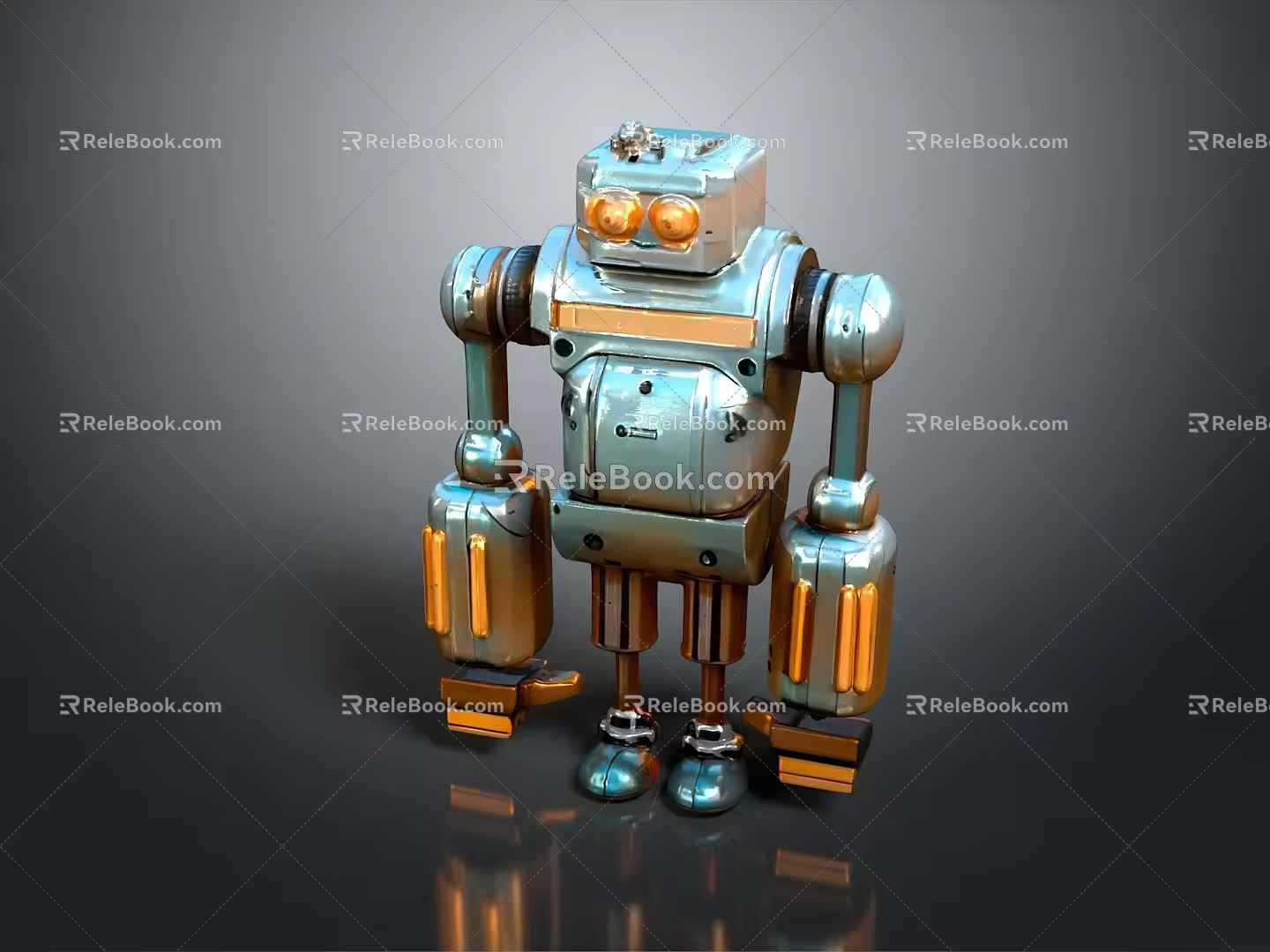 Robot Robot Assistant Small Robot Robot Butler Robot Butler Figure Game Figure 3d model