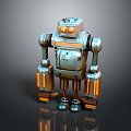 Robot Robot Assistant Small Robot Robot Butler Robot Butler Figure Game Figure 3d model