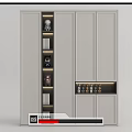 Modern White Shoe Cabinet Design With Multiple Storage Compartments And Display Shelves