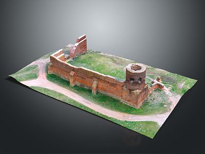 Monuments Sites Ruins Castle Fortress Ancient Castle Ancient Ruins Realistic model