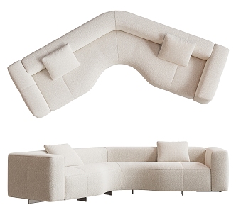 Modern Moroso corner sofa 3d model