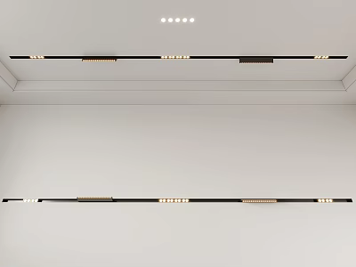 Modern Indoor Ceiling Downlights and Spotlights with Sleek Design and Even Illumination 3d model