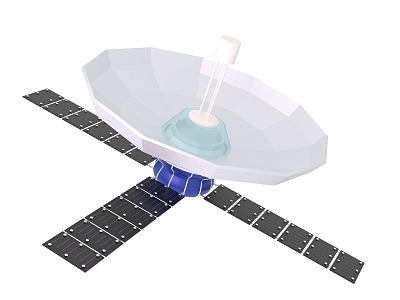 satellite spacecraft 3d model