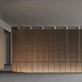 Contemporary Textured Partition With Grid Pattern Design For Modern Interior Space Separation 3d model