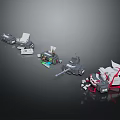 Essential Office Appliances Such As Printers Scanners And Shredders Displayed Together