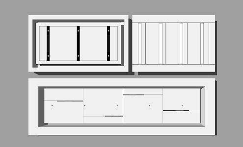 modern ceiling office ceiling aisle ceiling 3d model