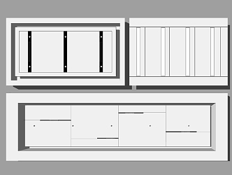 modern ceiling office ceiling aisle ceiling 3d model