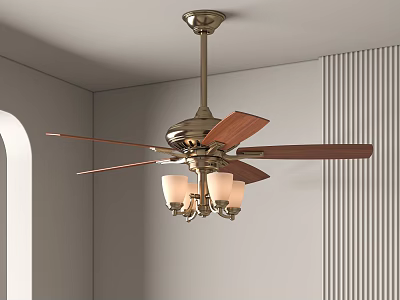 Modern fan light 3d model