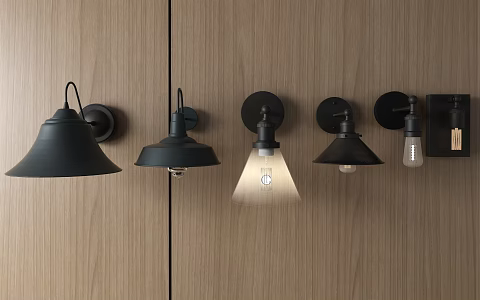 Industrial LOFT wall lamp 3d model