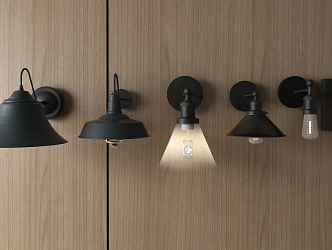 Industrial LOFT wall lamp 3d model