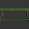 Rustic Brown Wooden Bench Furniture With Simple Design And Solid Structure