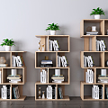 Nordic Bookshelf 3d model