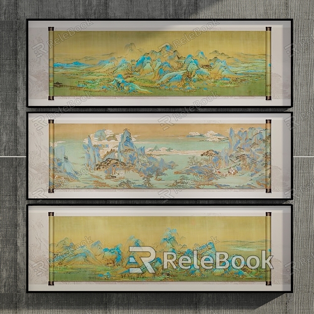 New Chinese Style Decorative Hanging Painting model