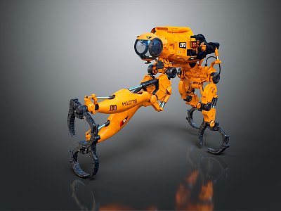 Modern Robot Assistant Small Robot 3d model