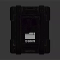 Black UNSC Tactical Equipment Storage Crate With Rugged Exterior Design