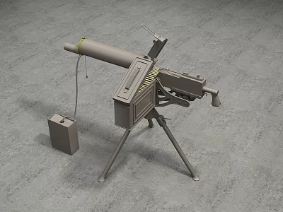 Modern Gun Shooting Gun 3d model Modern Gun Shooting Gun 3d model