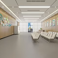 Modern Waiting Area Waiting Hall 3d model