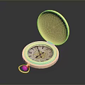Elegant Vintage Open Gold Pocket Watch With Roman Numeral Dial As Daily Life Accessory