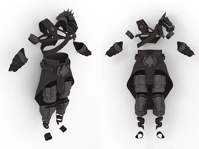 Warrior Costume Armor suit Metal Armor 3d model