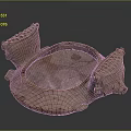 Ancient Ceramic Vessel With Carved Handles Traditional Patterns And Earthy Brown Texture