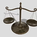 Traditional Metal Balance Scale Commercial Equipment with Sturdy Base for Weighing Measurement