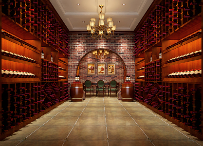 American Wine Cellar 3d model