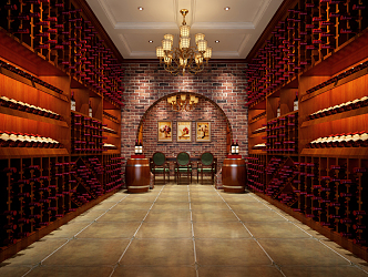 American Wine Cellar 3d model