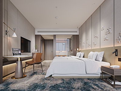 Hotel Rooms Modern Rooms 3d model