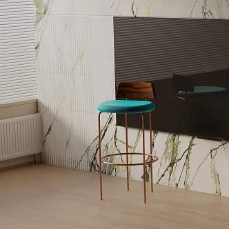 Modern Bar Chair 3d model